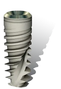 Détail d'un implant dentaire